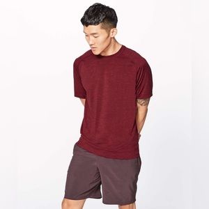 Lululemon Metal Vent Tech Red Short Sleeve Shirt